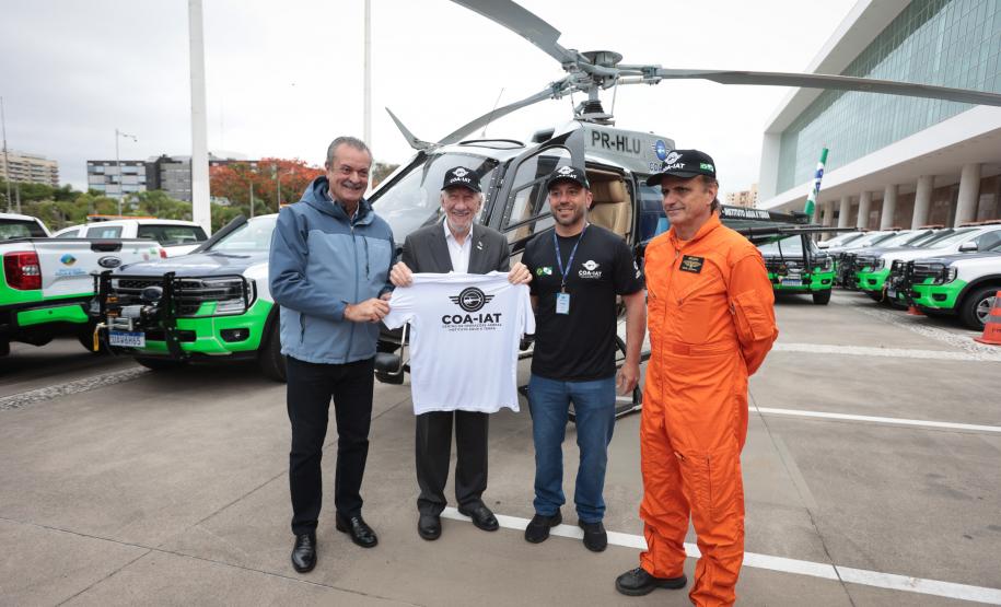 Paraná reforça fiscalização ambiental com 50 caminhonetes e novo helicóptero