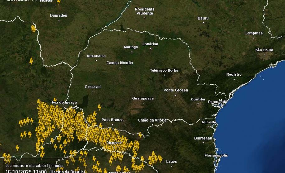 Cavado meteorológico traz chuva de volta ao Paraná e na sexta tempo segue instável