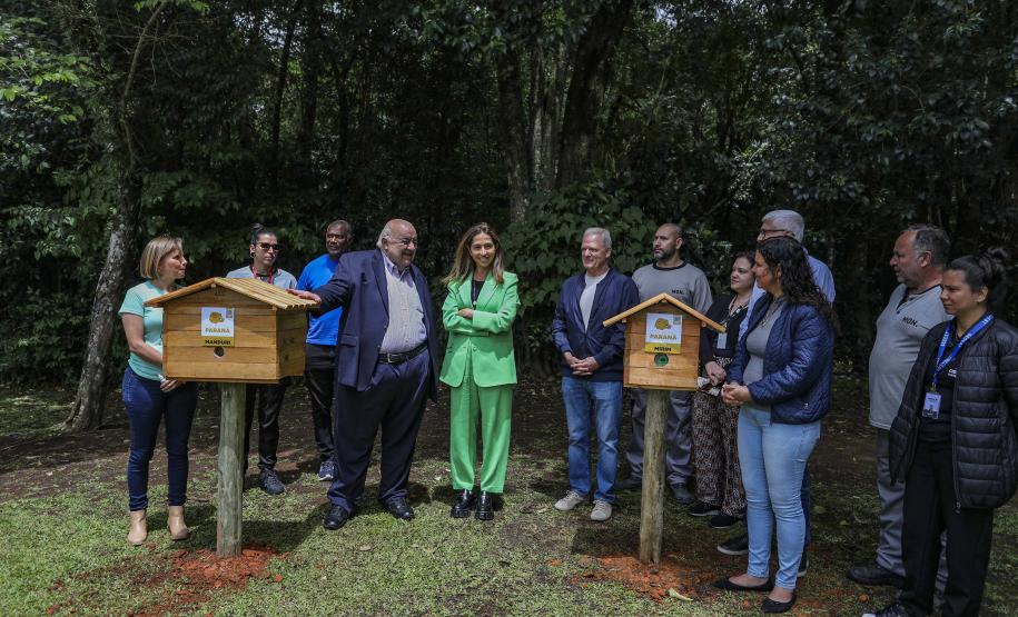 MON recebe três casas de abelhas nativas sem ferrão do Projeto Poliniza Paraná