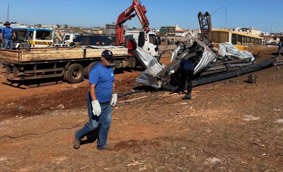 IAT envia caminhões, equipamentos e servidores para ajudar na reconstrução de Rio Bonito do Iguaçu