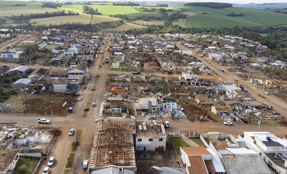 Laudo técnico final do Simepar eleva classificação de tornados que atingiram 11 cidades do Paraná