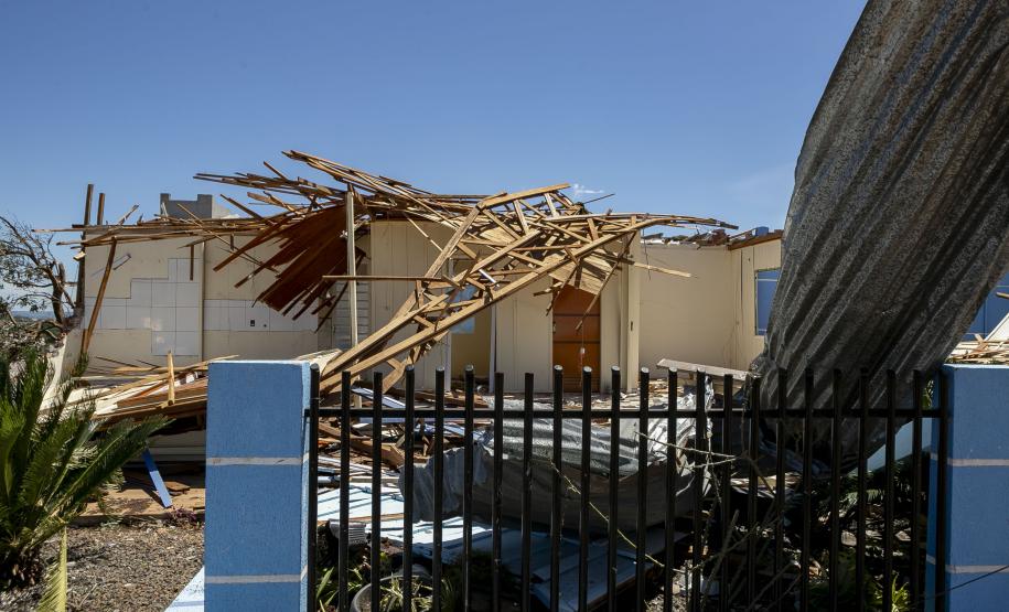 IAT define pontos para destinação dos resíduos gerados pelo tornado em Rio Bonito do Iguaçu