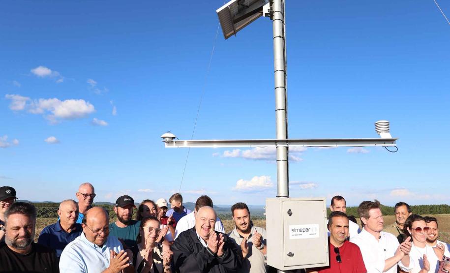 Simepar inaugura nova estação meteorológica em General Carneiro