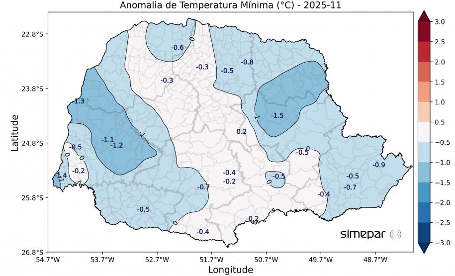 Novembro é marcado por três tornados e chuva acima da média no Paraná