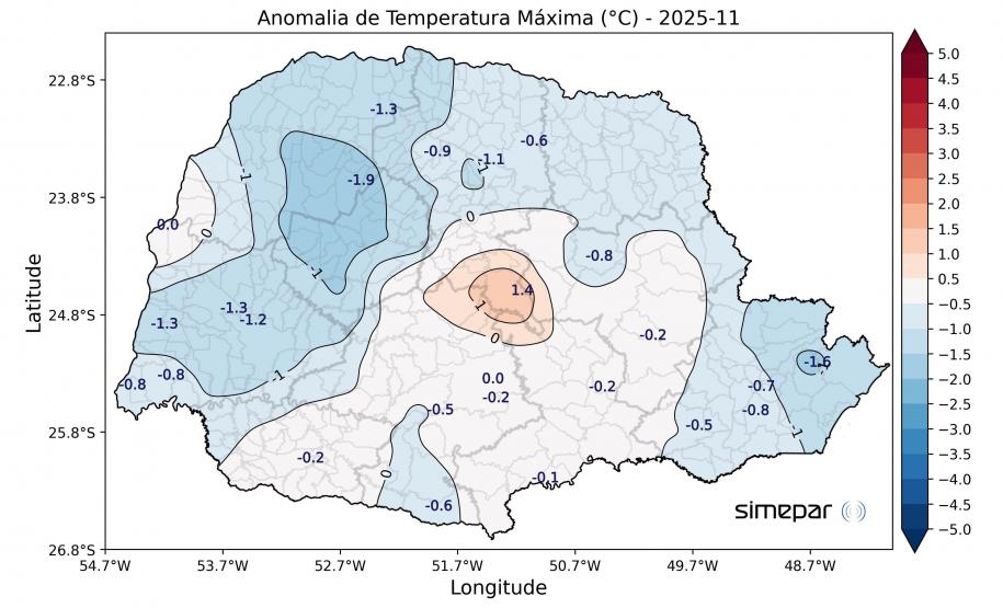 Novembro é marcado por três tornados e chuva acima da média no Paraná