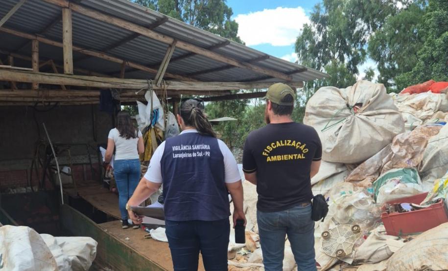 Operação em Laranjeiras do Sul aplica R$ 50 mil em multas por depósitos irregulares