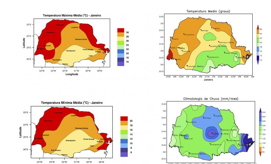 Janeiro terá muita chuva e calor dentro da média, afirma Simepar