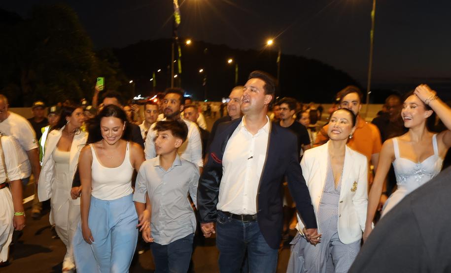 Governador Ratinho Junior inaugura a Ponte de Guaratuba, antigo sonho dos paranaenses