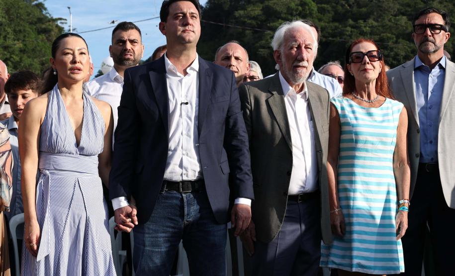Governador Ratinho Junior inaugura a Ponte de Guaratuba, antigo sonho dos paranaenses