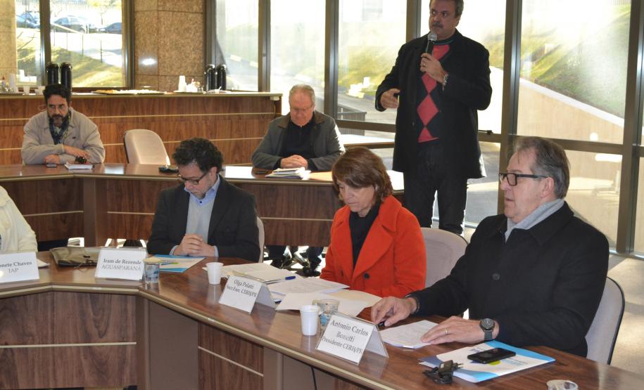 Secretário do Meio Ambiente do Paraná, Antonio Carlos Bonett durante a 29ª reunião ordinária do Conselho Estadual de Recurso Hídricos do Paraná, evento coordenado pela secretaria estadual do Meio Ambiente e Recursos Hídricos (SEMA). Curitiba, 19/07/2017.Foto: Divulgação Sema