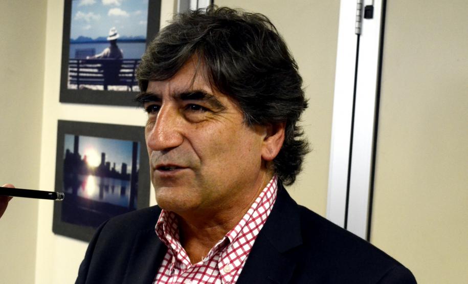 Missão portuguesa de Meio Ambiente, chefiada pelo secretário de Estado do Ambiente de Portugal, Carlos Manuel Martins (foto), durante encontro na Secretaria de Meio Ambiente do Paraná.Curitiba, 02/02/2018.Foto: Divulgação SEMA