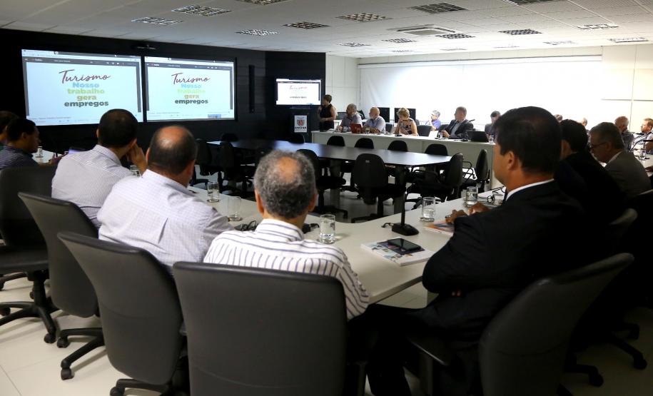 Reunião para definir as estratégias do Turismo no Paraná.  -  Curitiba, 30/01/2019  -  Foto: Jaelson Lucas/ANPr