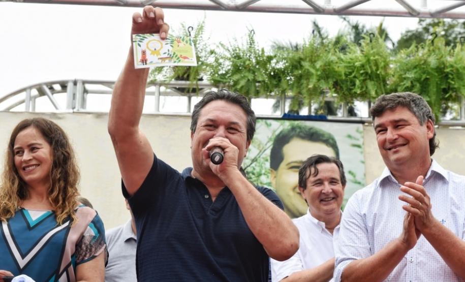 O secretário do Desenvolvimento Sustentável e Turismo, Márcio Nunes, participou, no último sábado (06), da reinauguração do Bosque Municipal ?André Ricardo da Silva?, em Terra Boa. Durante o evento também houve ações do Programa ?Educação Ambiental para Bacias Hidrográficas?  -  Terra Boa, 06/04/2019  -  Foto: Dênis Ferreira Netto/SEDEST