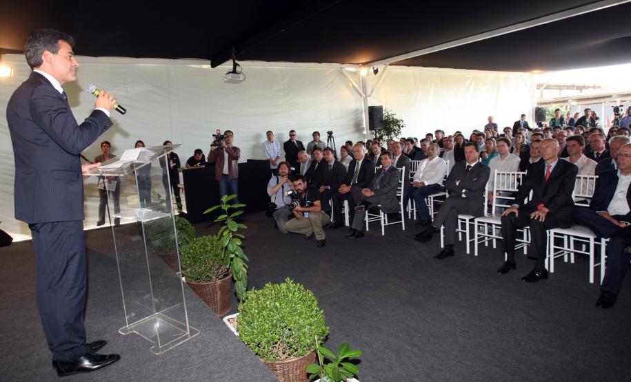 Governador Beto Richa na Fábrica Verde