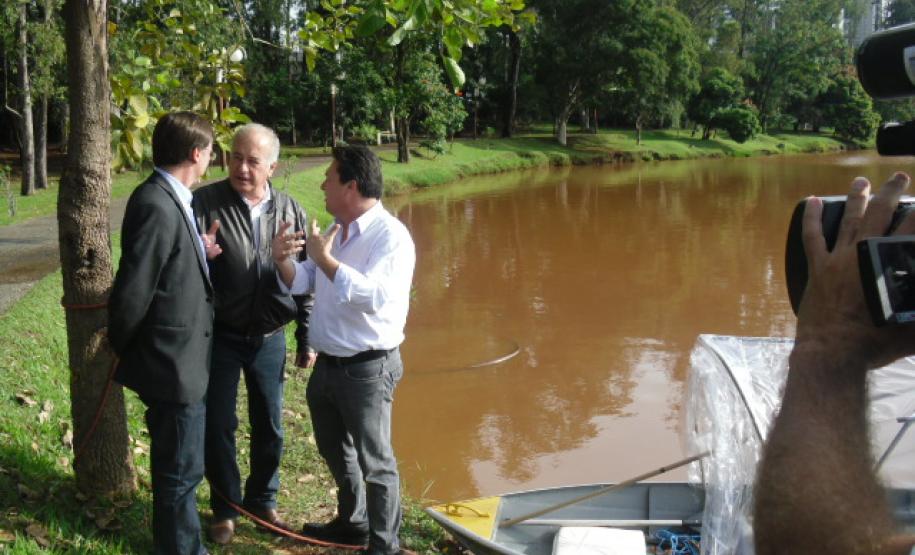 Estudo vai mapear o fundo do Lago Igapó