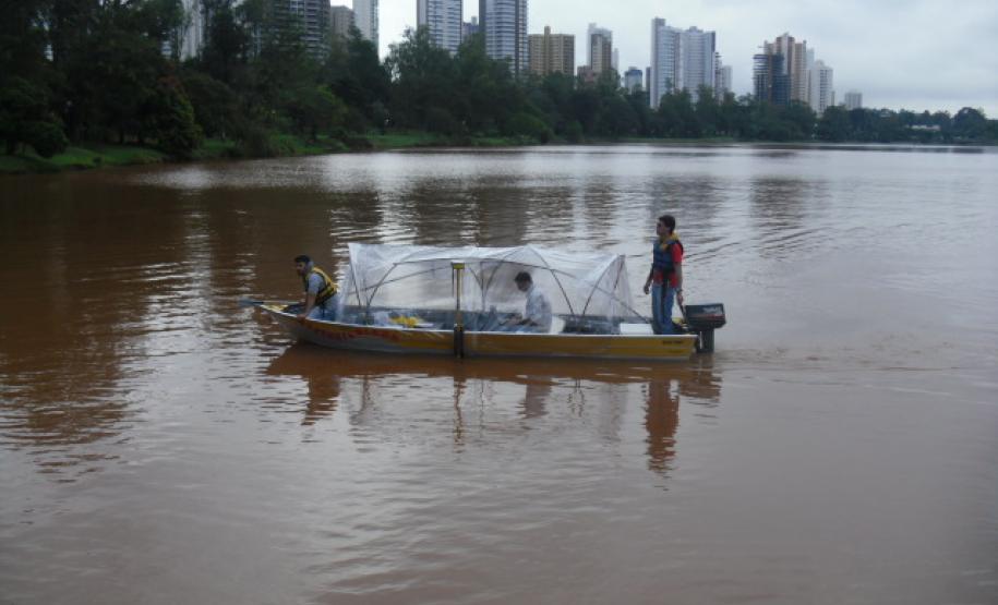 Estudo vai mapear o fundo do Lago Igapó