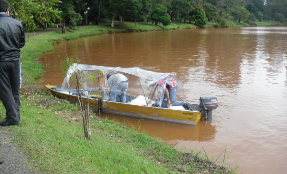 Estudo vai mapear o fundo do Lago Igapó