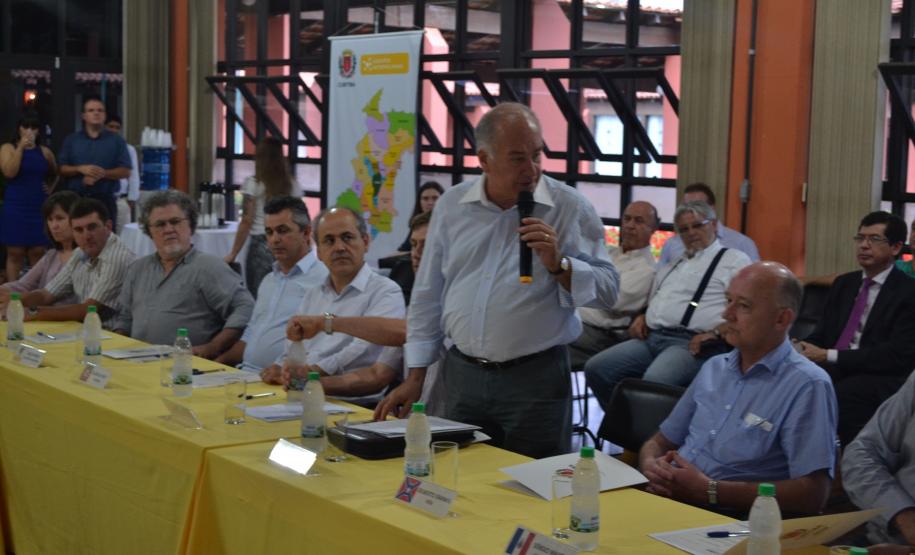 Secretário estadual do Meio Ambiente e Recursos Hídricos, Luiz Eduardo Cheida, participa da Assembleia Ordinária da Associação dos Municípios da Região Metropolitana de Curitiba (Assomec).