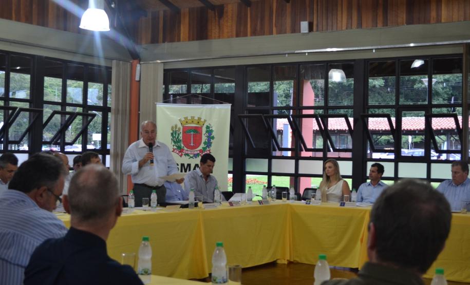 Secretário estadual do Meio Ambiente e Recursos Hídricos, Luiz Eduardo Cheida, participa da Assembleia Ordinária da Associação dos Municípios da Região Metropolitana de Curitiba (Assomec).