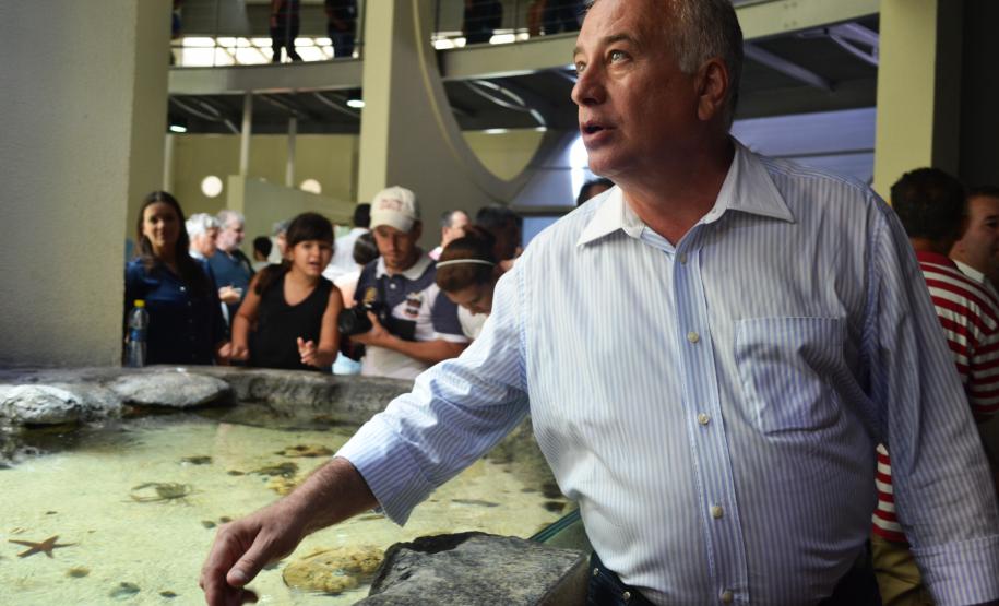 Richa inaugura Aquário Marinho de Paranaguá, um dos maiores do Brasil