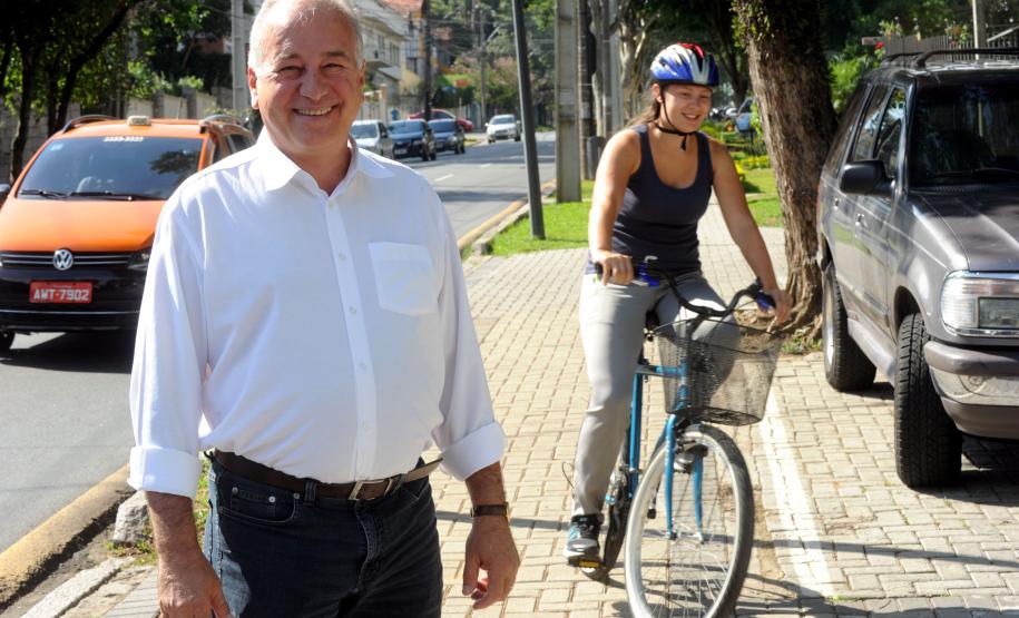 Secretaria de Estado do Meio Ambiente, incentiva os funcionários ao uso da bicicleta. Luiz Eduardo Cheida, Secertário de Estado do Meio Ambiente.Curitiba, 12/04/2014Foto: Ricardo Almeida / ANPr