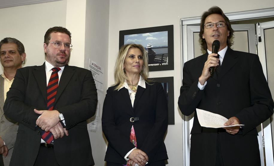 Posse Ricardo Jose Soavinski Vice governadora Cida Borghetti durante a posse do novo Secretário Estadual do Meio Ambiente, Ricardo José Soavinski. - Curitiba/Pr, 08.01.2015 - Foto Jonas Oliveira/AENPr