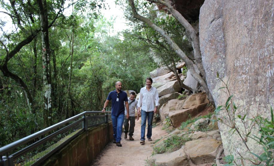 Governo do Estado vistoria obras no Parque Estadual do Monge