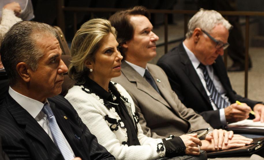 Paraná irá revitalizar o Rio Iguaçu, diz Cida em evento do Dia Mundial da Água A vice-governadora Cida Borghetti durante abertura do Dia Mundial da Água, na Fiep. ao lado do presidente da Fiep, Edson Campagnolo, do secretário estadual do Meio Ambiente, Ricardo José Soavinski, e do deputado federal Julio Lopes. Curitiba, 23/03/2015. Foto: Pedro Ribas/ANPr