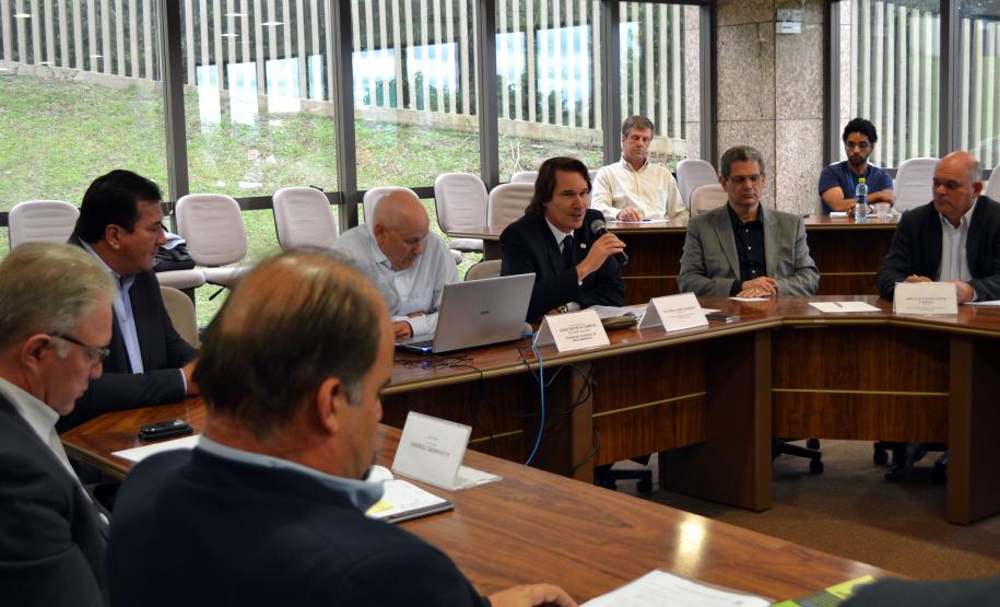 O secretário estadual do Meio Ambiente, Ricardo Soavinski, toma posse como presidente do Conselho Estadual do Meio Ambiente.Foto: Divulgação SEMA