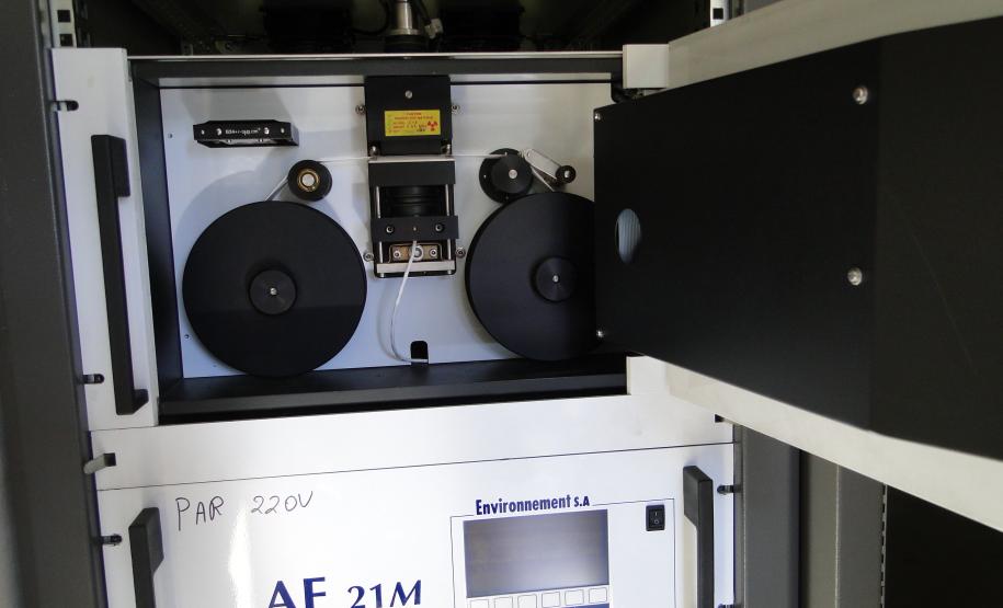 Estação de monitoramento do ar da Praça Ouvidor Pardinho, em Curitiba.Foto: IAP