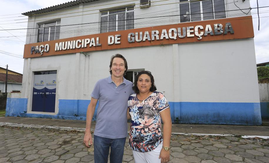 Secretário do Meio Ambiente e Recursos Hídricos, Ricardo Soavinski, visita o município de Guaraqueçaba, litoral do Paraná. N/F: prefeita de Guaraqueçaba, Lilian Ramos Narloch.Guaraqueçaba, 19-12-15.Foto: Arnaldo Alves / ANPr.