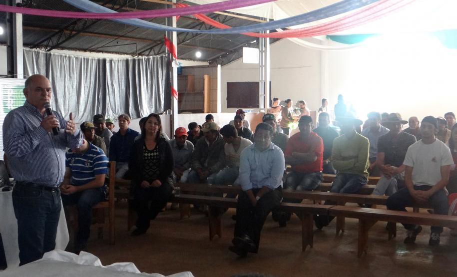 Audiência entrega Unidade de Conservação e dá início ao processo de regularização fundiária de propriedades em Boa Ventura de São Roque.Boa Ventura de São Roque, 17/05/2016.Foto: Divulgação ITCG