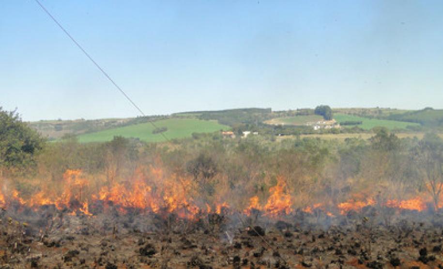 O Corpo de Bombeiros do Paraná ministra nesta semana no Parque Estadual de Vila Velha, em Ponta Grossa, treinamento sobre combate a incêndios florestais e uso da queima controlada. Foto: IAP