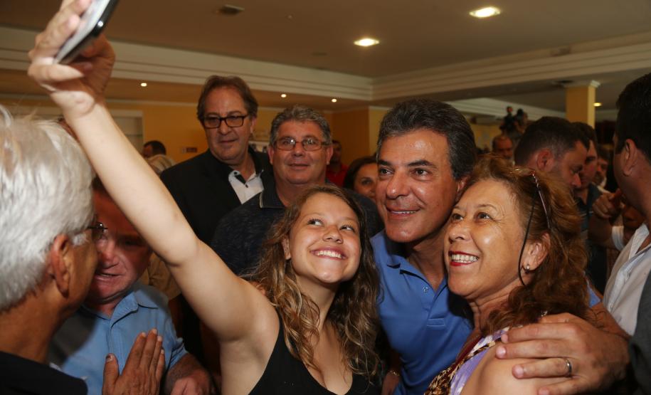 O Governador Beto Richa, durante assinatura do  decre to Plano  Diretor  em Pontal Do Parana. FOTO Orlando Kissner/ANPr-19/01/2017